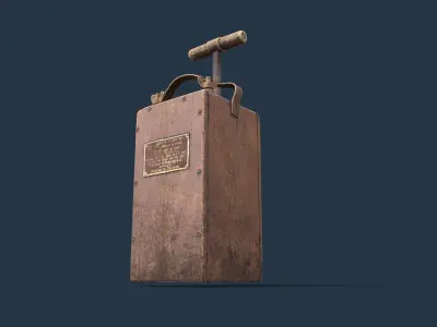 Dynamite Blaster Low-poly 3D model