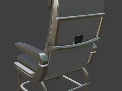 airplane seat chair 3D model