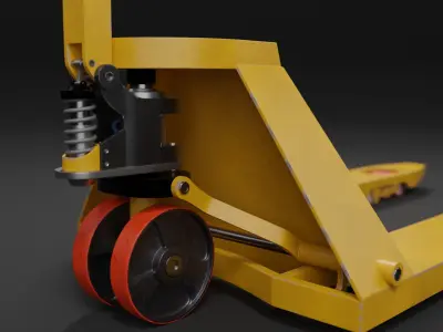 Pallet Jack Rigged 3D model