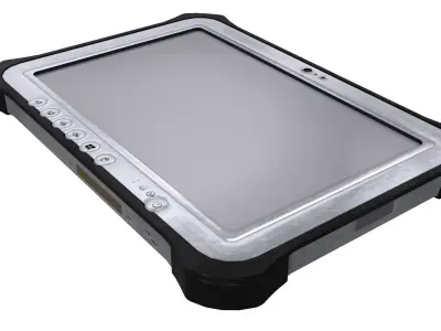 Military Rugged Touchpad Tablet Low-poly 3D model