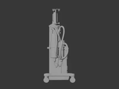 Modern Anesthesia Machine 3D model