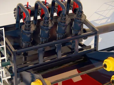 Dewatering Screen 3D Model 3D model