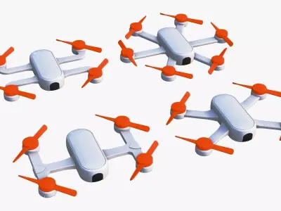 Simple Drone Pack M1 3D model