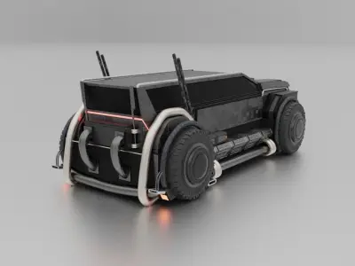 Blender truck 3D model