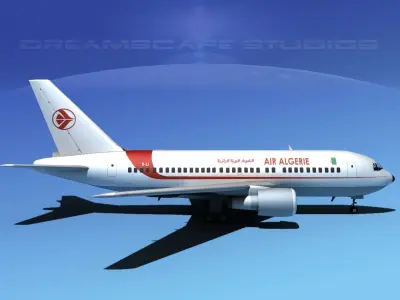 Boeing 767-100 Air Algerie 3D model