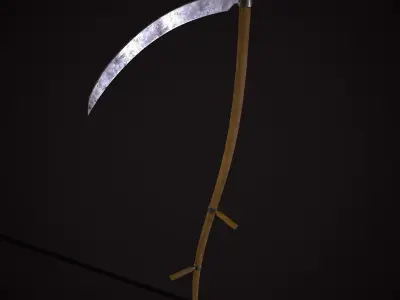 Scythe Low-poly 3D model get