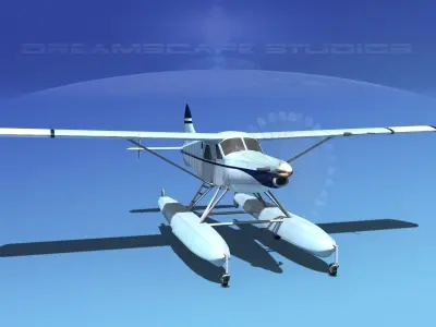  DeHavilland DHC-2 Turbo Beaver V15 3D model
