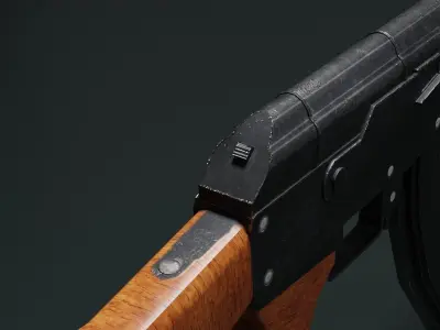 AK47 GAME  Low-poly 3D model