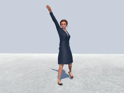 air hosts Rigged  3D model