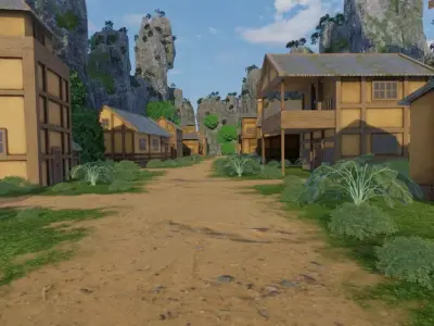 Mountain Village 3D model