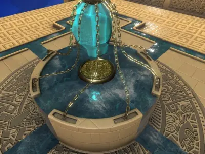 Mayan Altar Low-poly 3D model