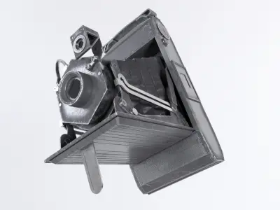 Zeiss Camera Low-poly 3D model