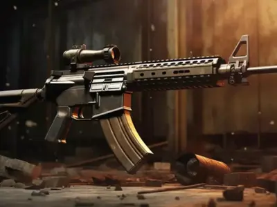 Light machine gun  3D model