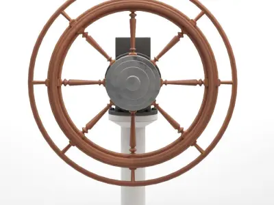 Helm-Ship steering wheel 3D model