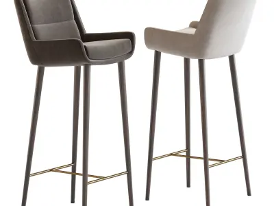 Naughtone Hush Barstool 3D model