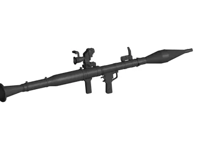 RPG-7 anti-tank grenade launcher 3D model