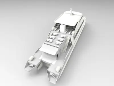 Ferry Catamaran Hull 3D print model