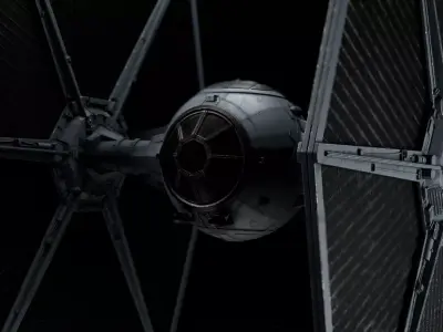 TIE starfighter Star Wars 3D model