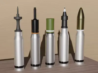 Ultimate NATO Tank Shells Pack 3D model
