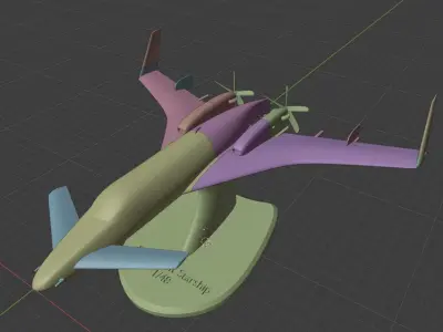 Beechcraft Starship 3D print model