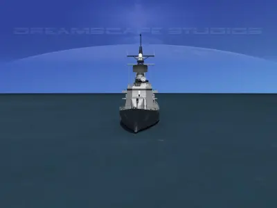 Takanami Class Destroyer DD-110 3D model