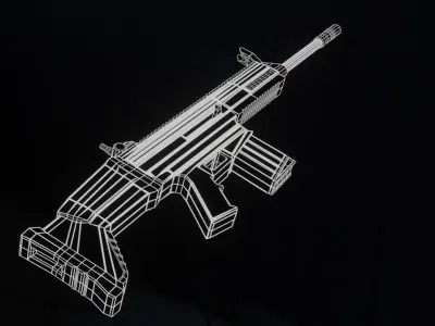 Rigged Weapons 3D model