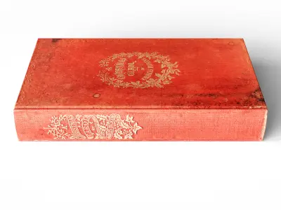 A Christmas Carol Book Cover 3D model