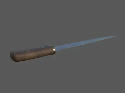 Medieval Seax Low-poly 3D model