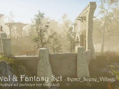 Medieval and Fantasy Set  3D model
