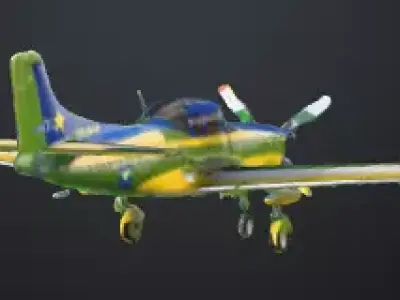 Embraer Super Tucano A29 Military Aircraft 3D Model 3D model