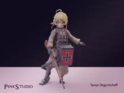 Youjo Senki - Tanya Degurechaff 3D print model