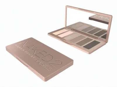 Eyeshadow Palette 6 Shadows Urban Decay Naked 2 3D model