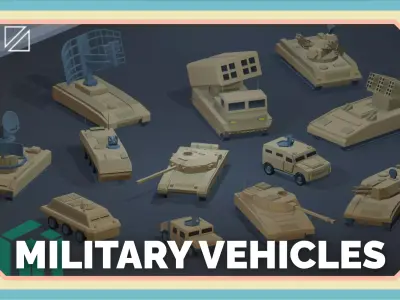 Military Vehicles - PolyPack - Low Poly Assets Low-poly 3D model