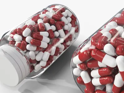 Pills Packs Collection 6 3D model