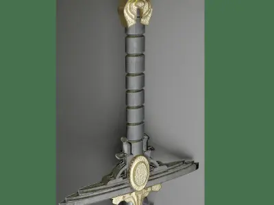 sword of silence Low-poly 3D model