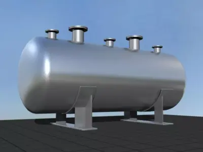 Chemical storage tank 3D model