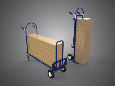 HEAVY DUTY CONVERTIBLE TROLLEY CART DOLLY HAND TRUCK HANDTRUCK 4 3D model