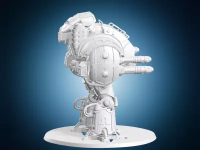 Heavy Armored Combat Mech 3D print model