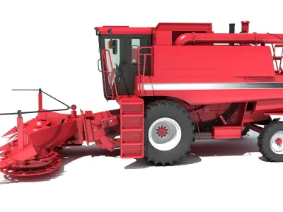 Combine Harvester 3D model 20