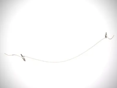 Cleat with Dock Line Low-poly 3D model