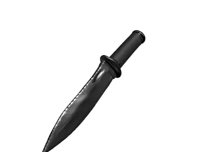 Tactical Combat Dagger Knife Low-poly 3D model