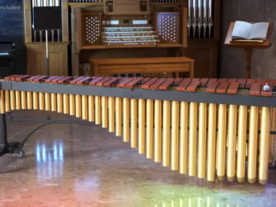 Marimba Concert Instrument 3D model