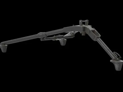 Tripod Mount Dirt Low-poly 3D model