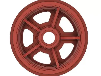m4 sherman m3 lee roadwheel  3D print model