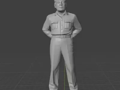 Douglas MacArthur 3D print model