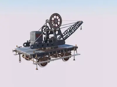 Railroad Crane 3D model