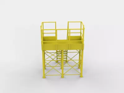 industrial work platform 3D model
