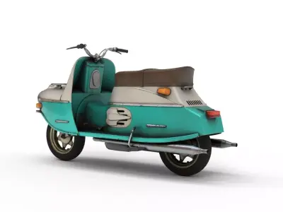 Jawa Cezeta 501 Scooter 3D Model 3D model