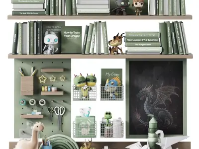 Toys Wall and Desk Decor for the Kids Room 7 3D model