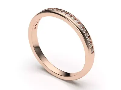 solitaire with ring sizes  8 part S36 3D print model